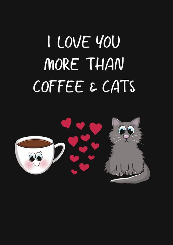 coffee hearts Valentines Day Card 42804 created by Anna Campbell