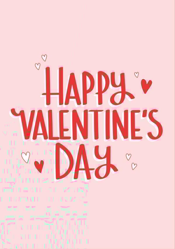 cute heart Valentines Day Card 10783 created by Print is the New Black