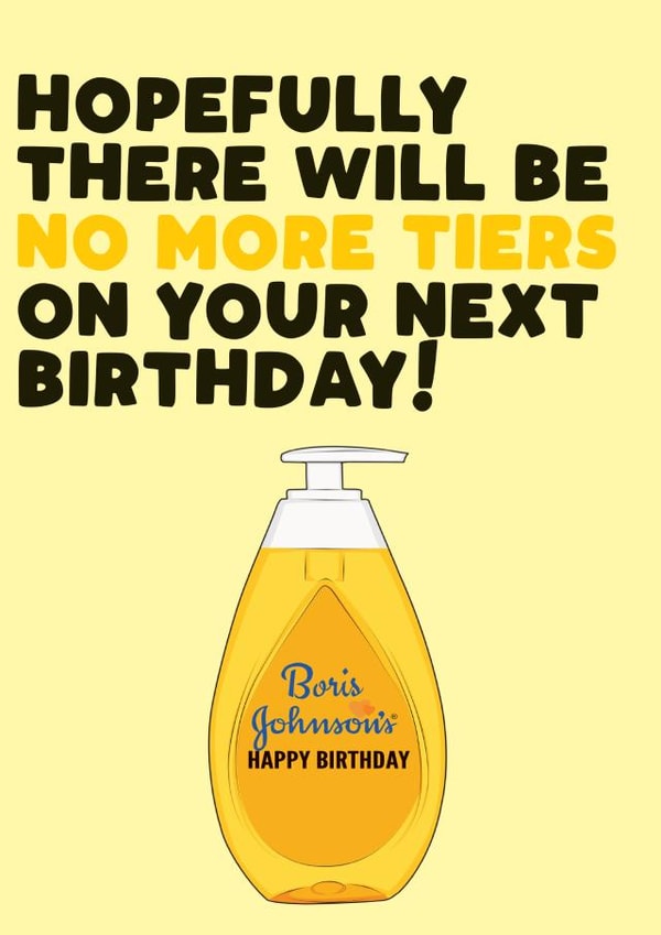 boris johnson Birthday Card 30675 created by Filthy Sentiments