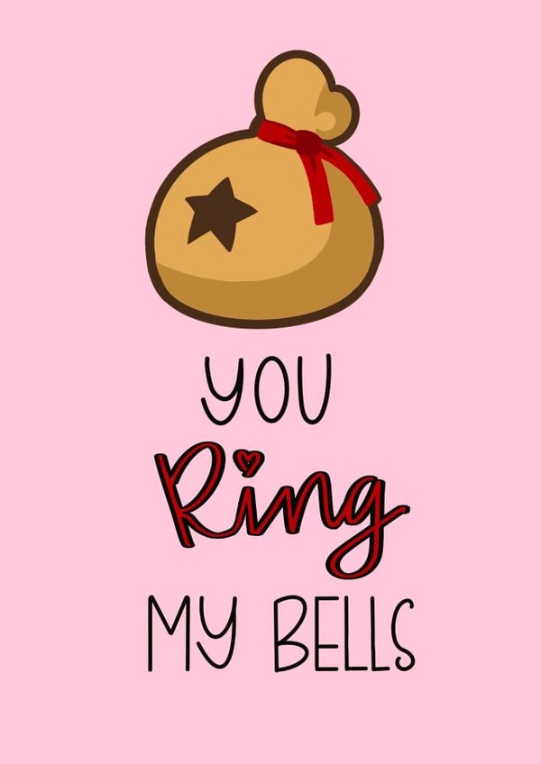 star bells Valentines Day Card 41925 created by Naughty Pickle