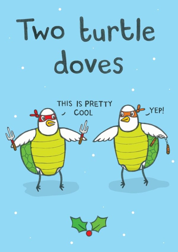 turtles tmnt Christmas Card 10008 created by Sarah-Anne Brown