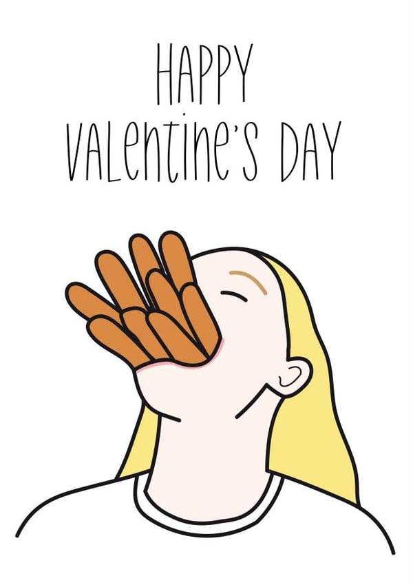 Funny rude Valentines Day Card 46628 created by HabFab