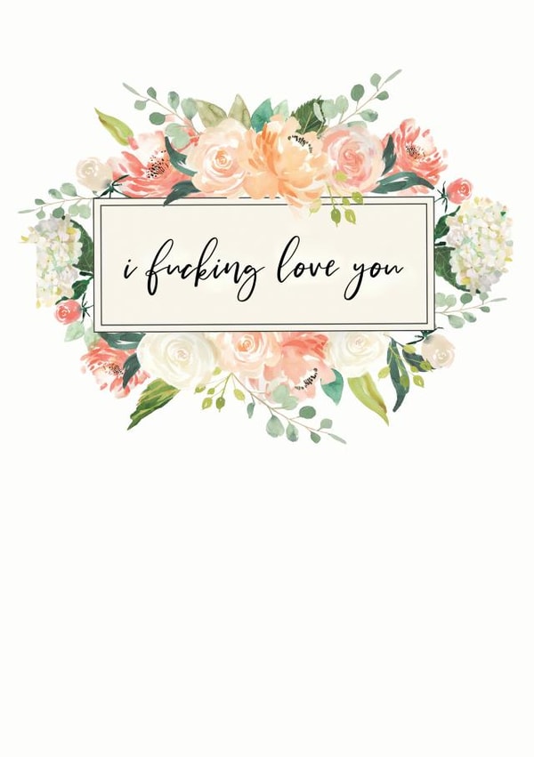 adult rude Valentines Day Card 28082 created by Open Space Collective