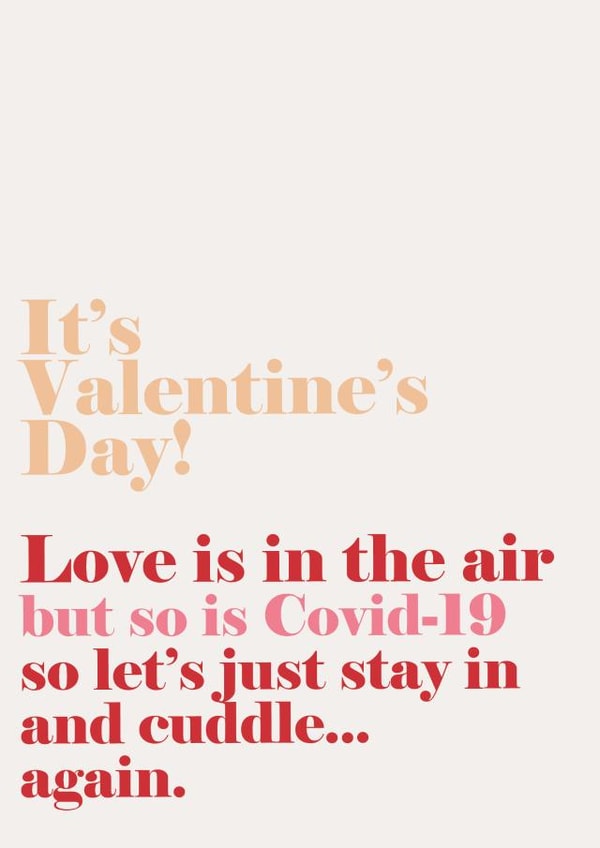 love air Valentines Day Card 46749 created by Sleek and Chic Illustrations