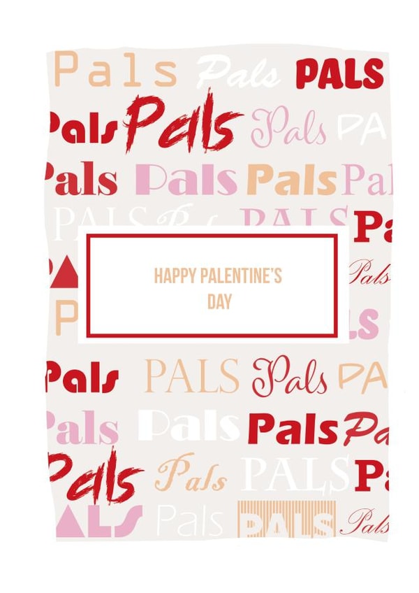 pals friend Valentines Day Card 46750 created by Sleek and Chic Illustrations