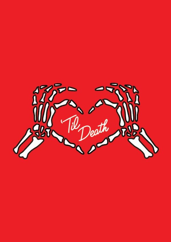 skeleton hands Anniversary Card 21142 created by Charlotte Banks