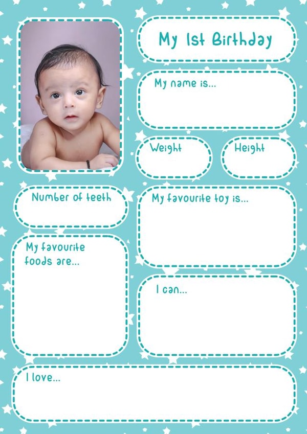 one fill in Birthday Personalised Photo Card 14346 created by Dottie Mottie