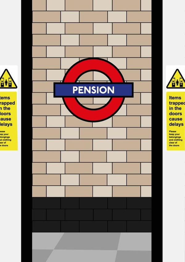 pension london Retirement Card 44376 created by TSR Designs