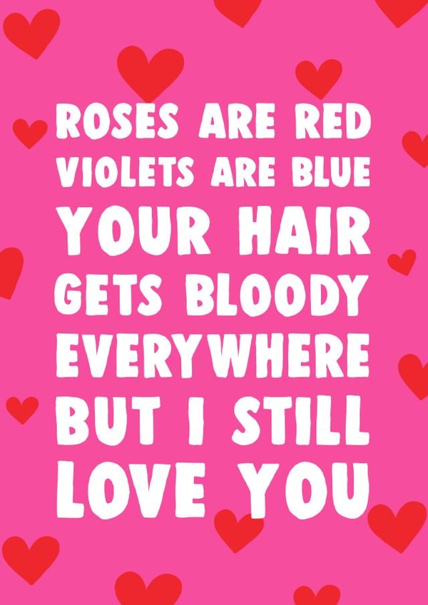 roses are red violets are blue Valentines Day Card 28966 created by Dolli Does Design