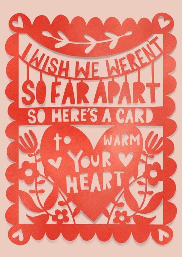wish far apart Valentines Day Card 29439 created by EVELYNWHITEDESIGN