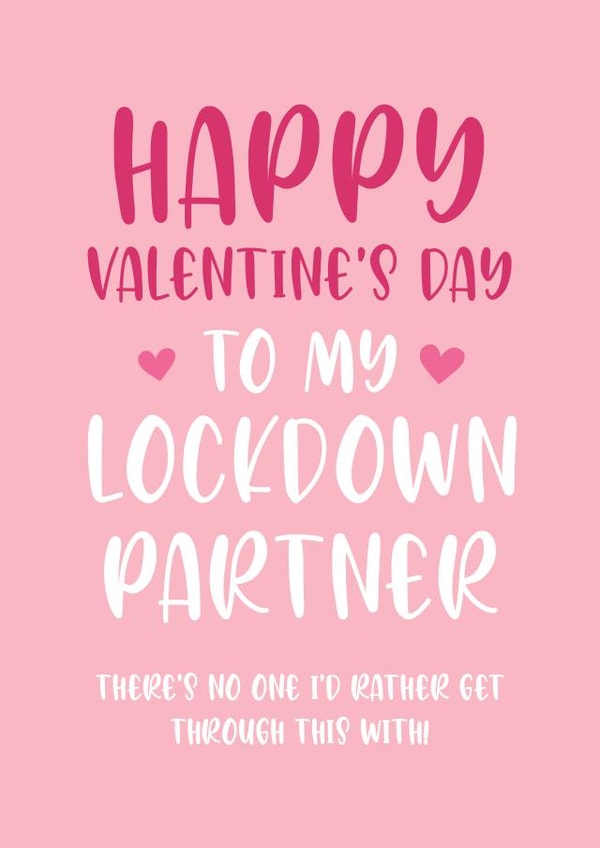 lockdown partner Valentines Day Card 28967 created by Dolli Does Design