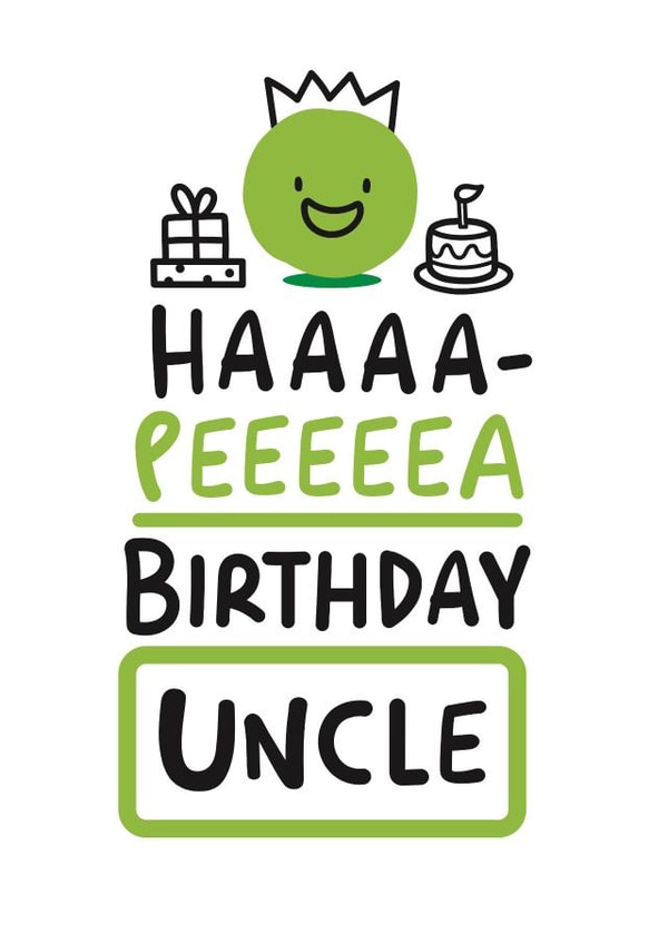 pun pea Birthday Card 4722 created by Conor Rawson