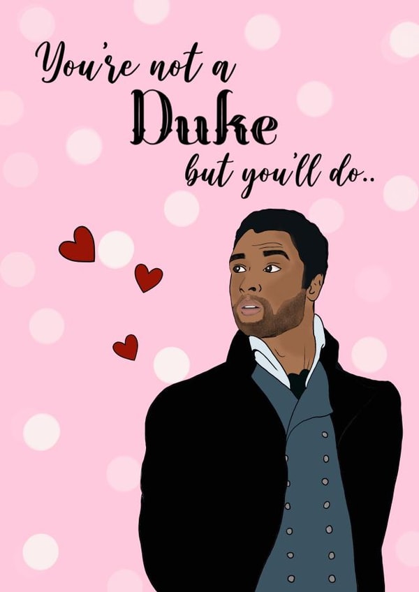 Bridgerton Duke valentines day created by Made_by_mayfly