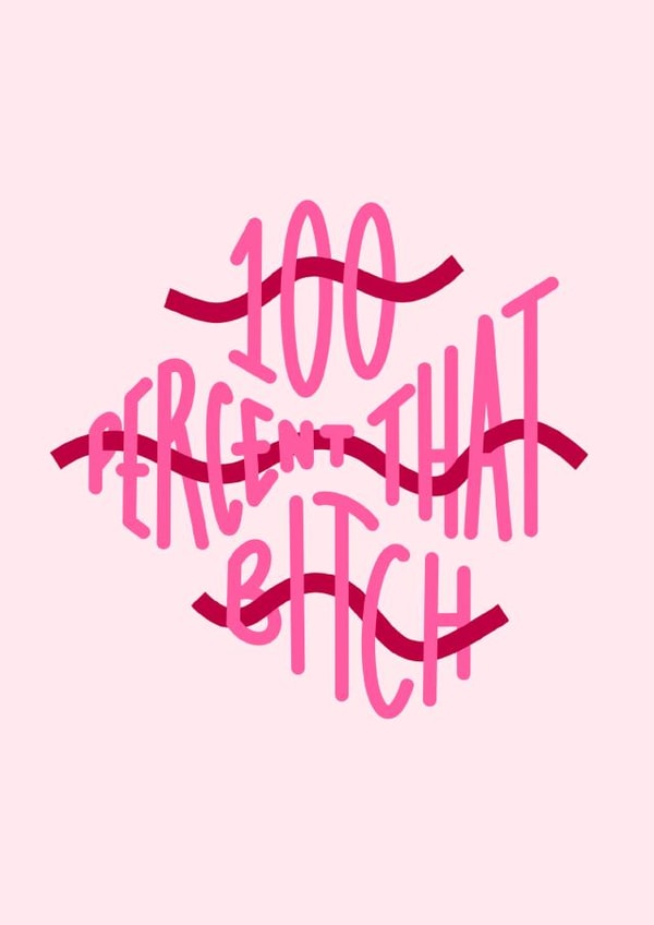 100% 100 Birthday Card 13174 created by Jodi Feddon