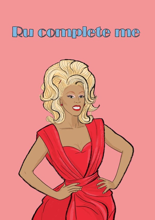 ru paul drag race Valentines Day Card 21011 created by Chloe illustrates