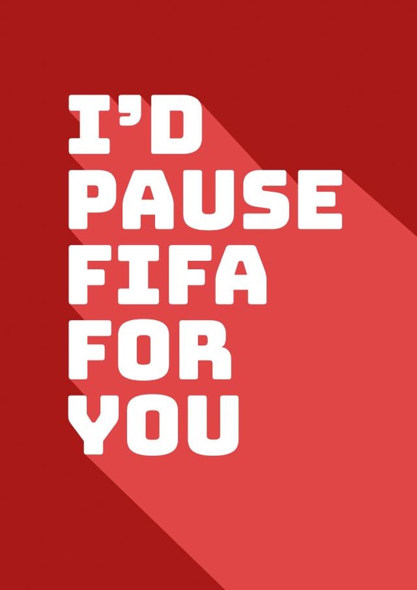 pause fifa Valentines Day Card 38502 created by Victoria Thomas
