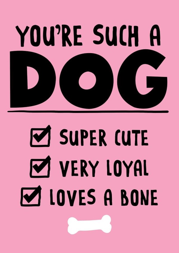 dog super cute Valentines Day Card 33075 | thortful