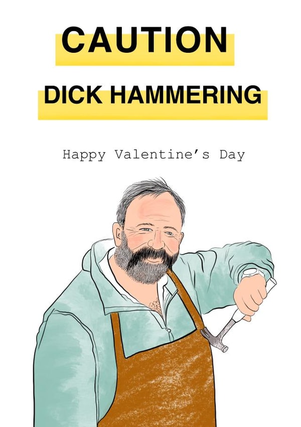 Tv Love  Valentines Day Card 42242 created by Fryer Tucks