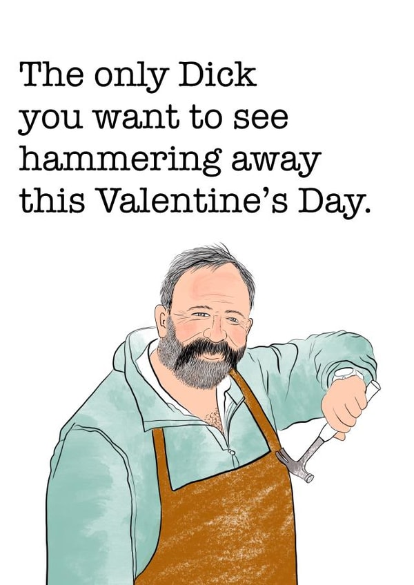 Escape to the chateau  Dick Valentines Day Card 42243 created by Fryer Tucks