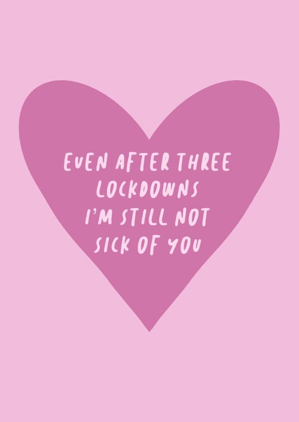 heart three Valentines Day Card 39036 created by the blue fox company.