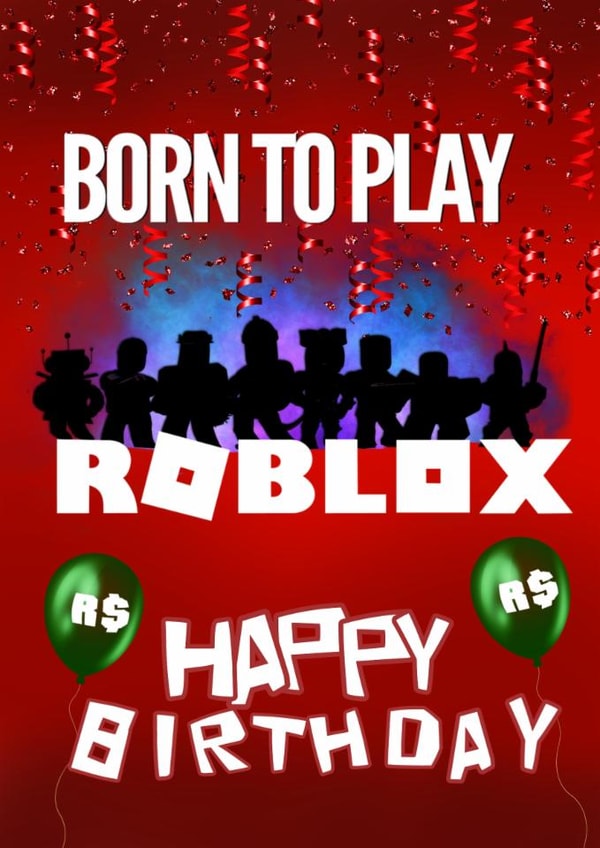Roblox Birthday Card for Gamers - Perfect Celebration birthday card created by Kerrylovescards