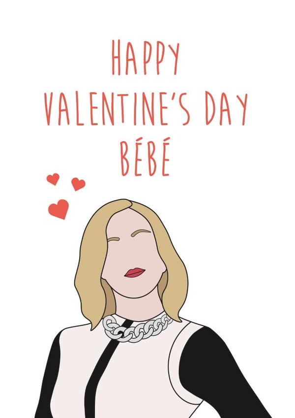 moira rose Film/TV/Netflix Valentines Day Card 17504 created by Graphic Print Company