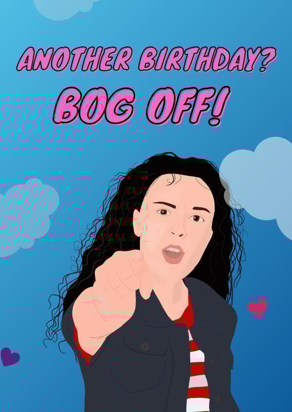 Tracy Beaker birthday card created by TEA Designs