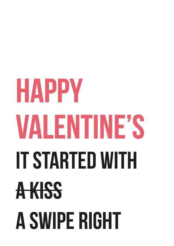 started kiss Valentines Day Card 17505 created by Graphic Print Company