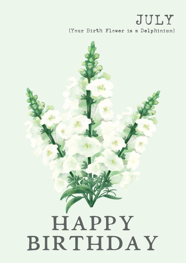 flower pretty Birthday Card 10400 created by Summer Lane Studio