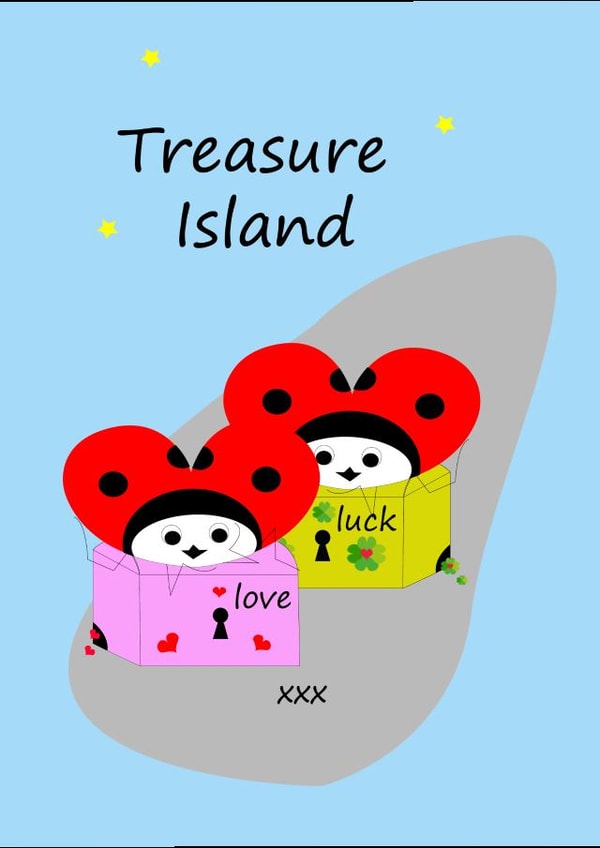 treasure island bugs Good Luck Card 46498 created by @HappyTottii
