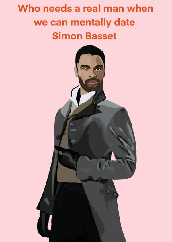 Bridgerton themed card created by Nicola Jo