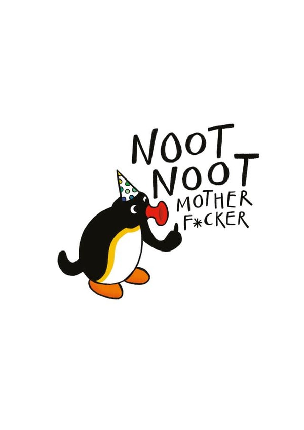 Noot Noot Pingu Birthday Celebration Card created by Odd Socks
