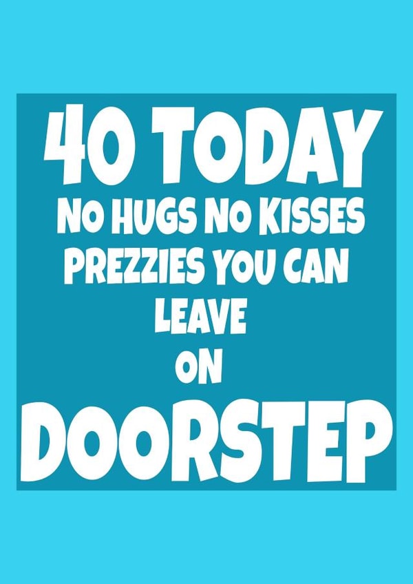 40 40th Birthday Card 36967 created by RASAR 