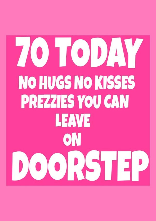 70 70th Birthday Card 36971 created by RASAR 