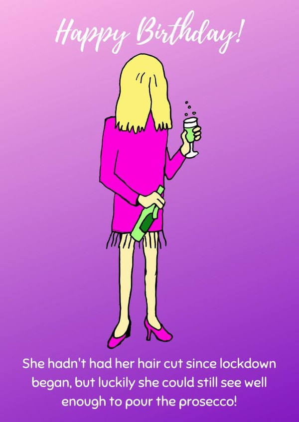 happy birthday funny cartoon Card 46792 created by Michelle Le Grand