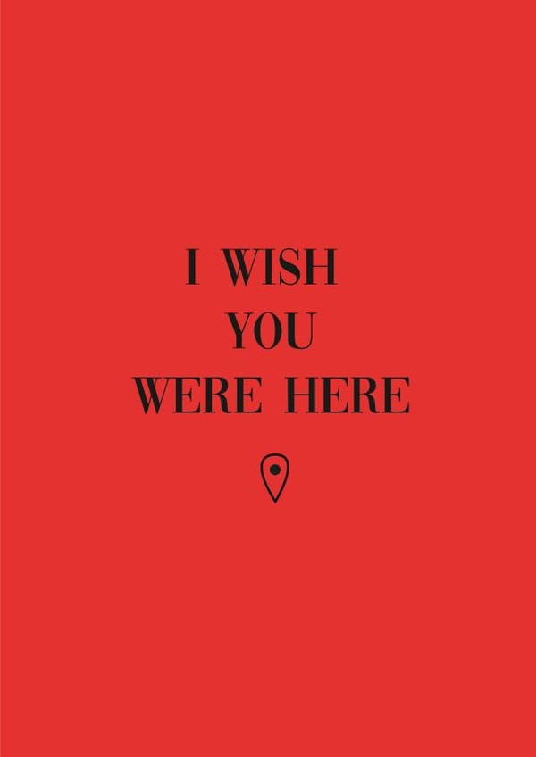 miss you wish you were here Card 36815 created by Lovely Boy Designs