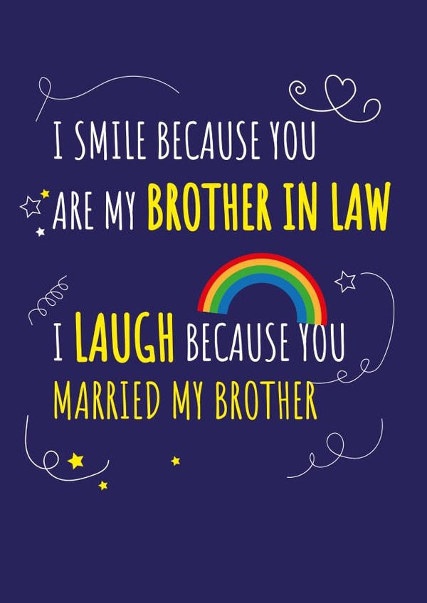 Send this Cheeky Birthday Card to your Brother in Law created by Yeti Design