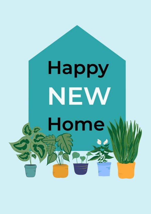 plant house New Home Card 18687 created by AM Designs