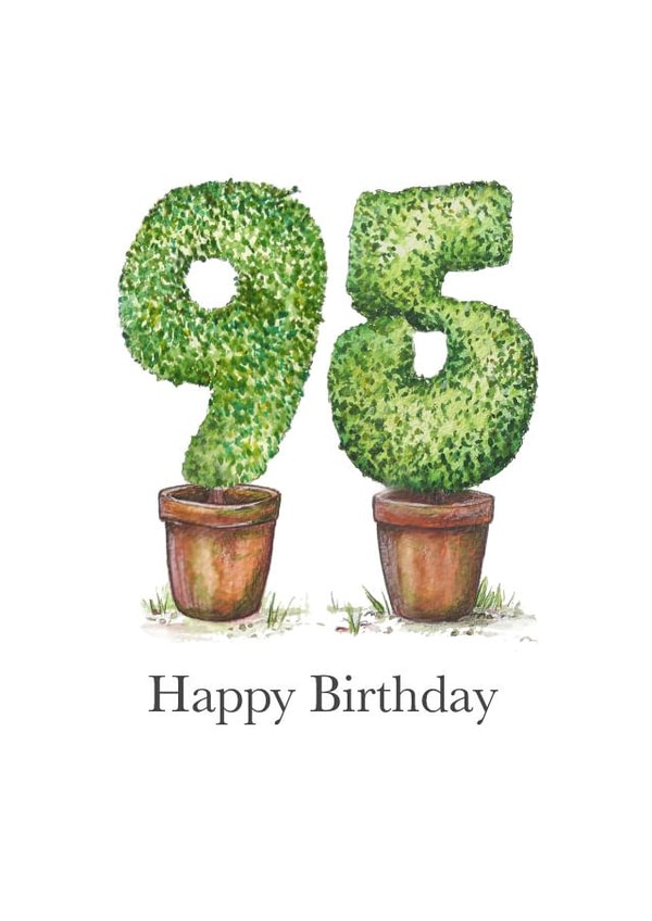 95 95th Birthday Card 6862 created by Nancy Horton