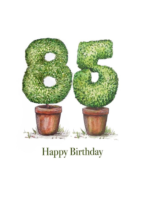 85 85th Birthday Card 6863 created by Nancy Alford