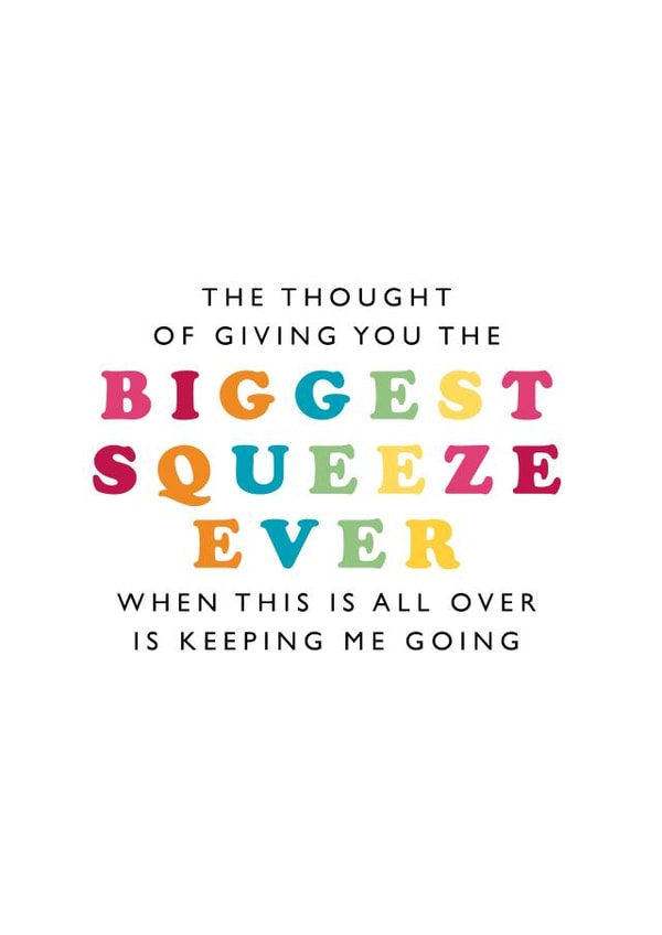 biggest hug Send A Smile Card 26340 created by Bow & Bell