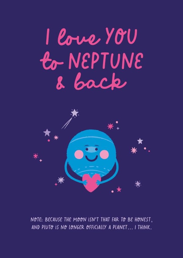 I Love You to Neptune & Back Card created by Isle of Design