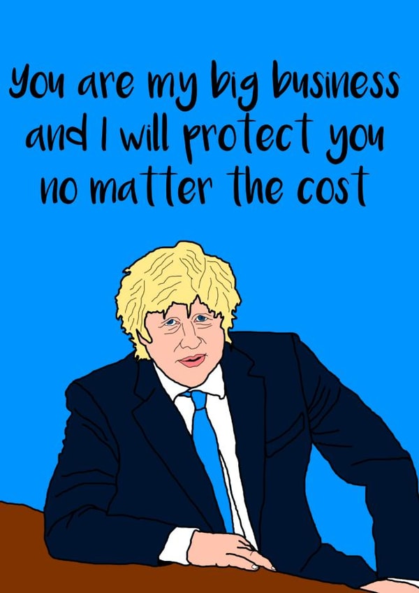 boris johnson Valentines Day Card 38711 created by I Did A Satire
