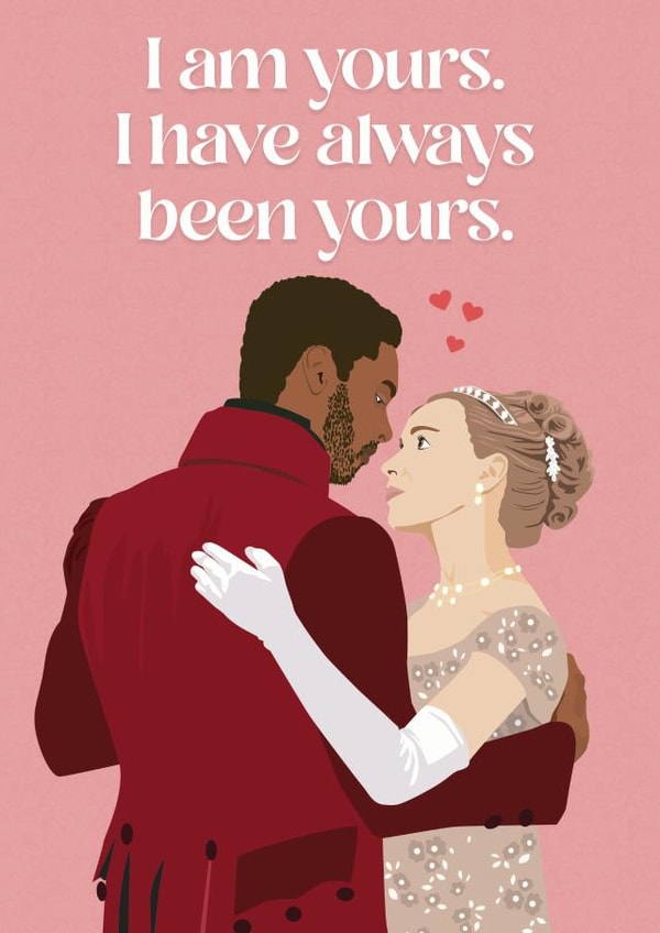 Bridgerton Film/TV/Netflix Valentines Day Card 9392 created by Kyleigh Orlebar