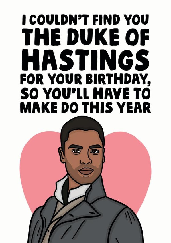 bridgerton netflix Birthday Card 13307 created by Studio Doodles