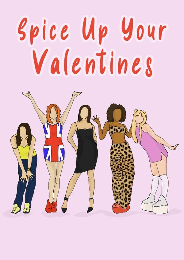 spice girls spice up your Valentines Day Card 16886 created by LEORAS ATTIC
