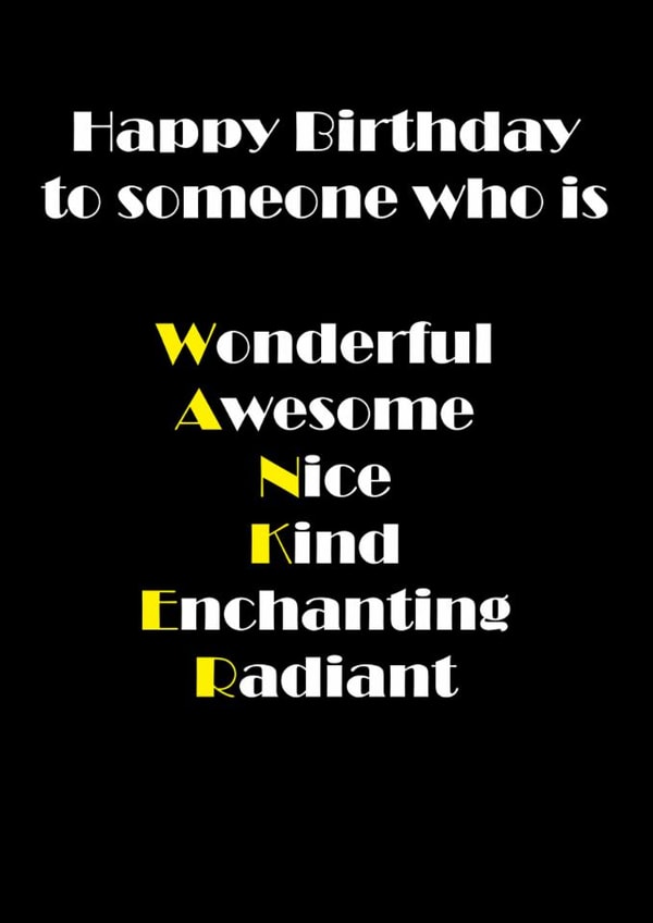 A rude but funny adult birthday card created by Jemma Louise UK