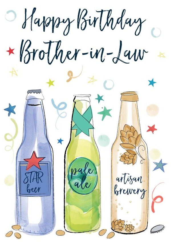 beer funny Birthday Card 9611 created by Katie Phythian Design