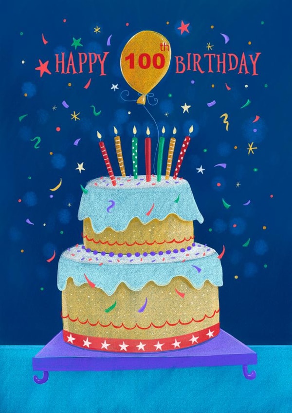 100th Birthday Celebration Cake created by Dale Simpson