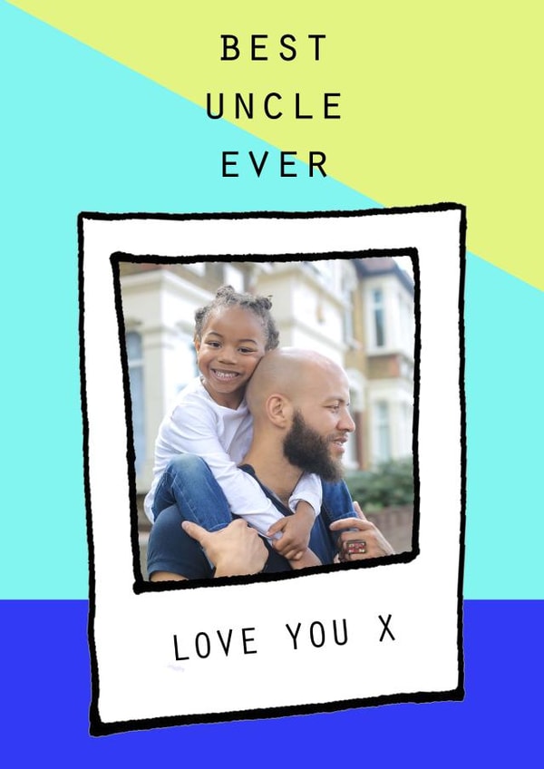 uncle Best Birthday Personalised Photo Card 12181 created by Marie Goodchild